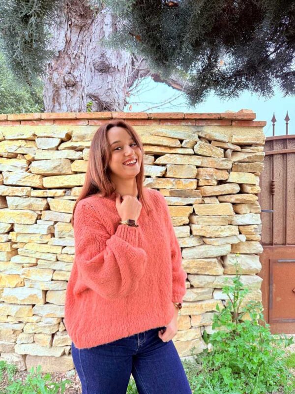 Pull Léonie corail