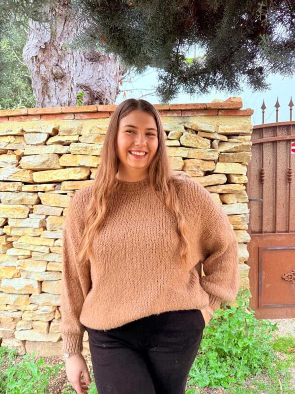 Pull Léonie marron clair