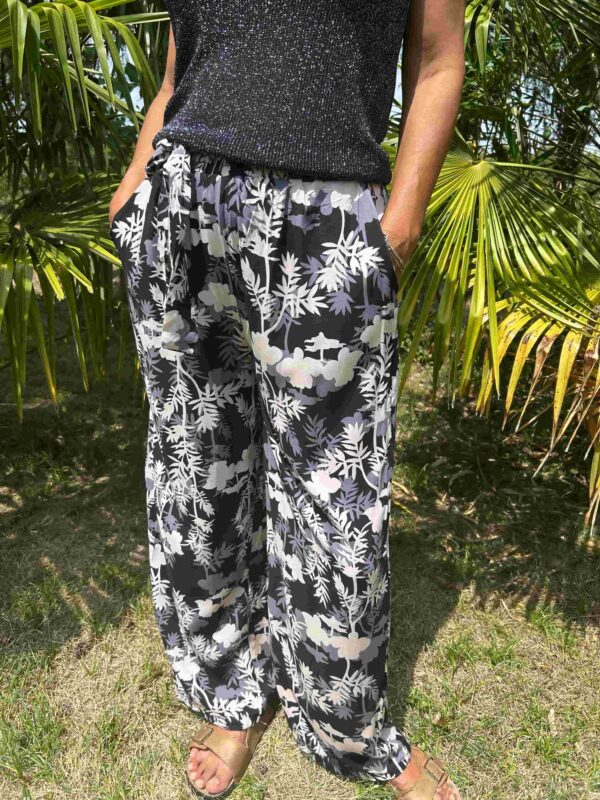Pantalon fleurs